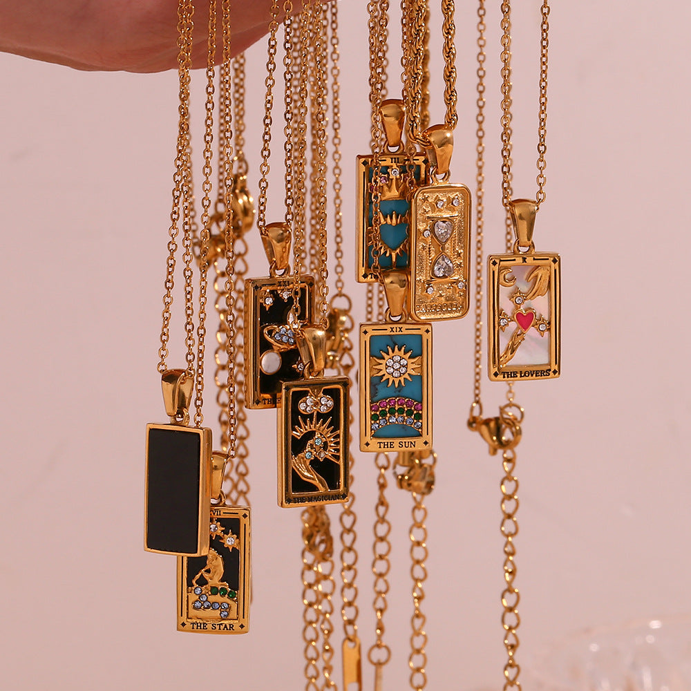 Fae® Collier Tarot Fortune Dorée