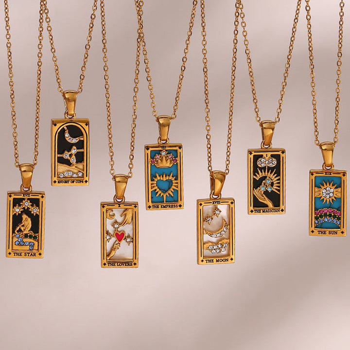 Fae® Collier Tarot Fortune Dorée