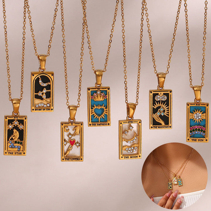 Fae® Collier Tarot Fortune Dorée