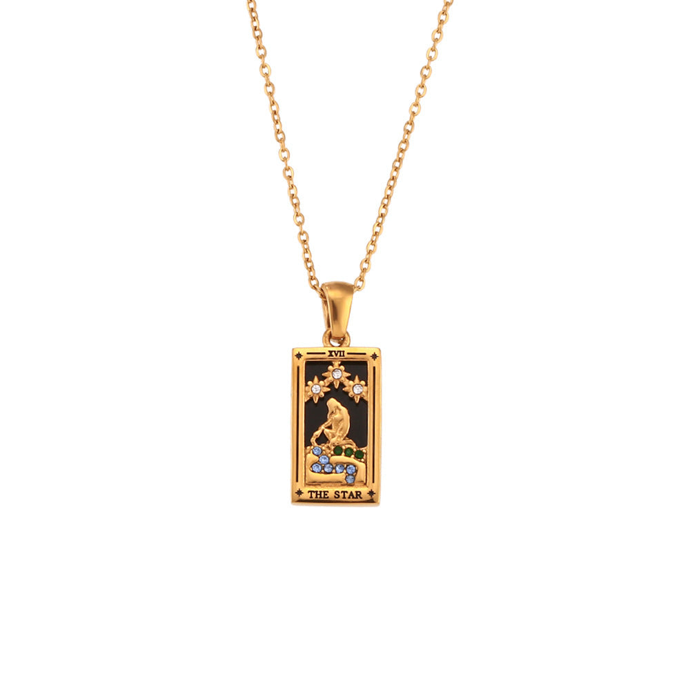 Fae® Collier Tarot Fortune Dorée