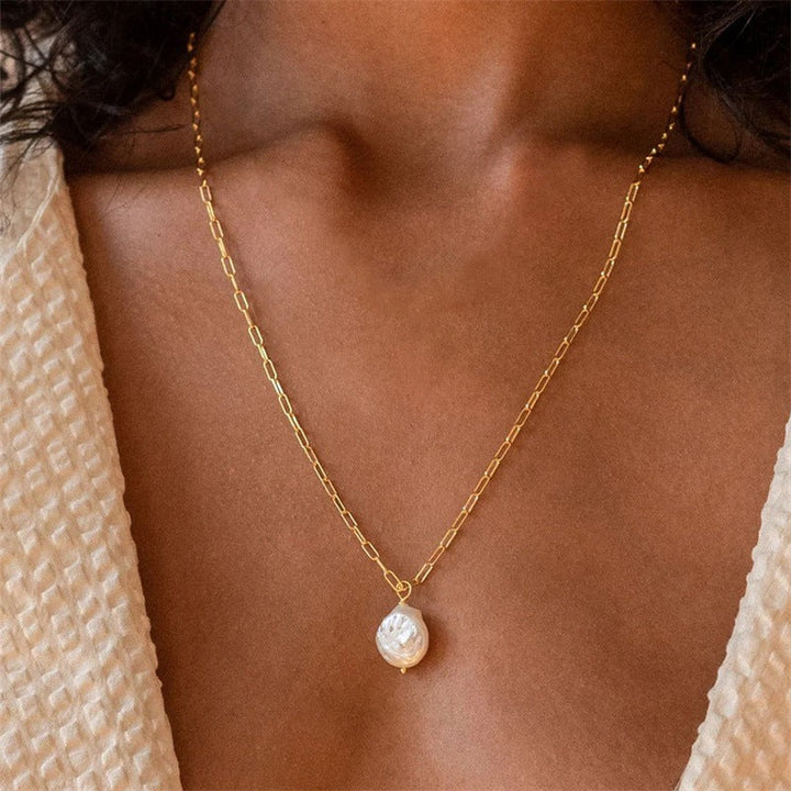 Collier en Papierclip avec Pièce Hanalei Pearl