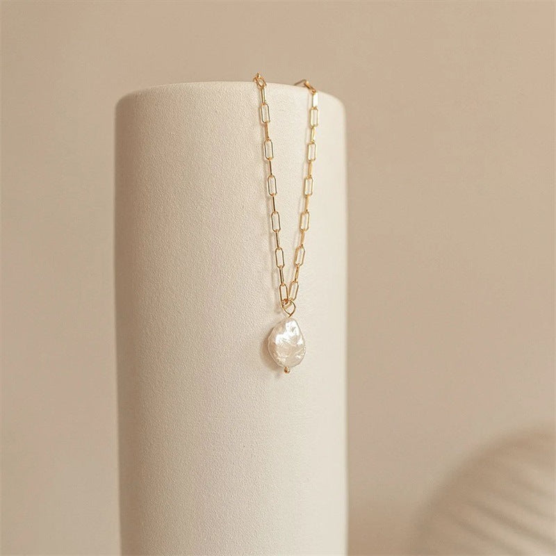 Collier en Papierclip avec Pièce Hanalei Pearl