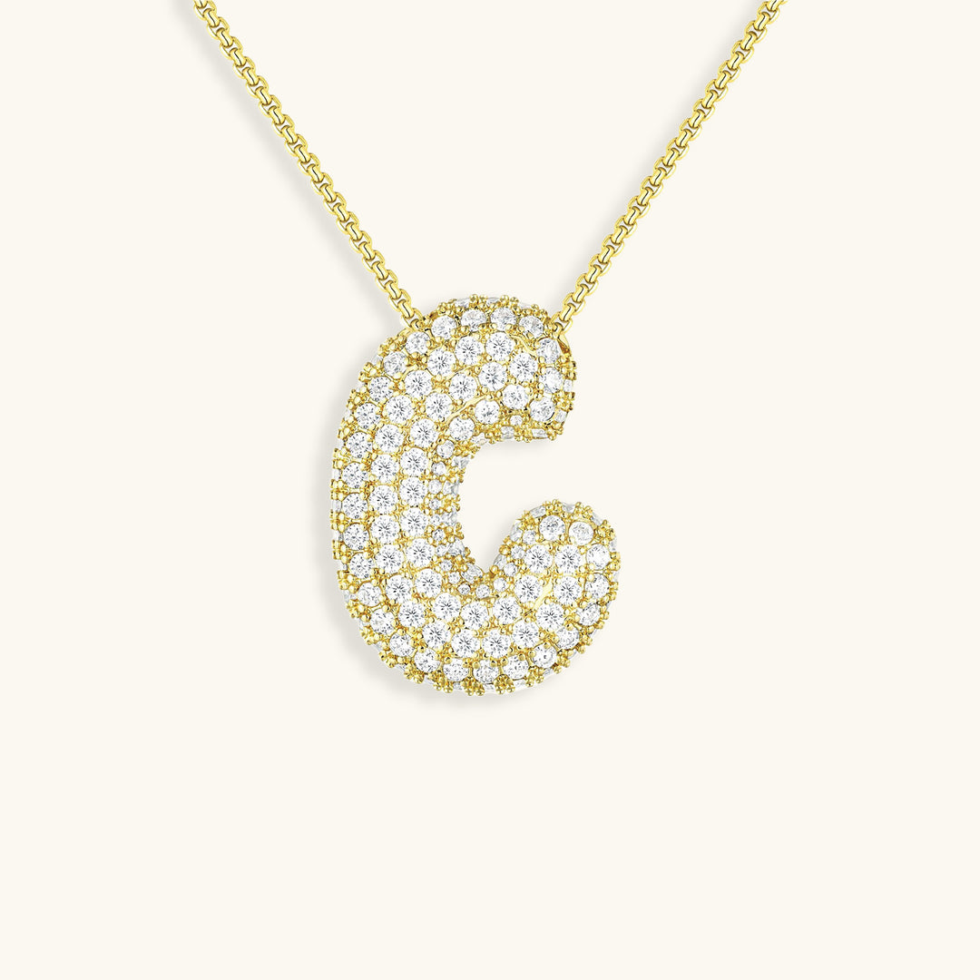 Collier Initiale Boule Hailey