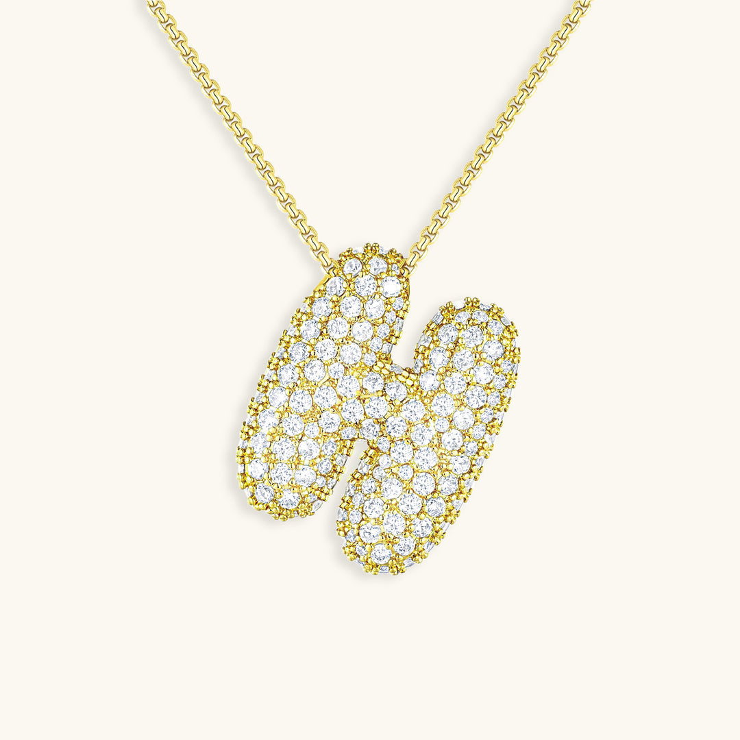 Collier Initiale Boule Hailey