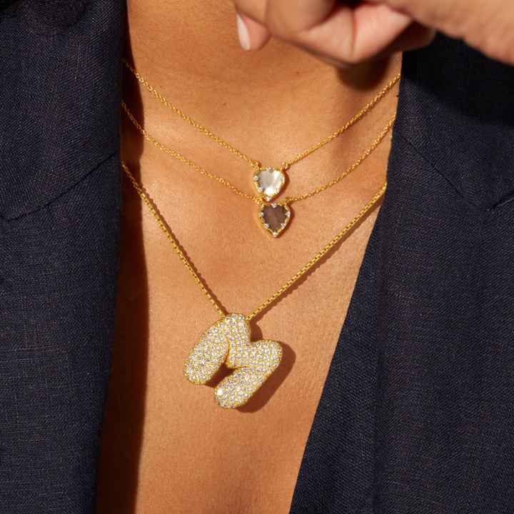 Collier Initiale Boule Hailey
