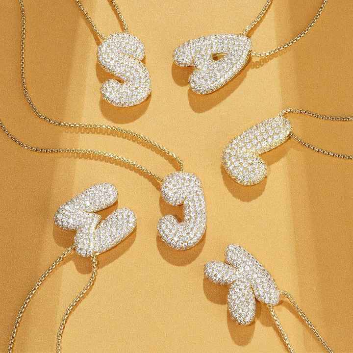 Collier Initiale Boule Hailey