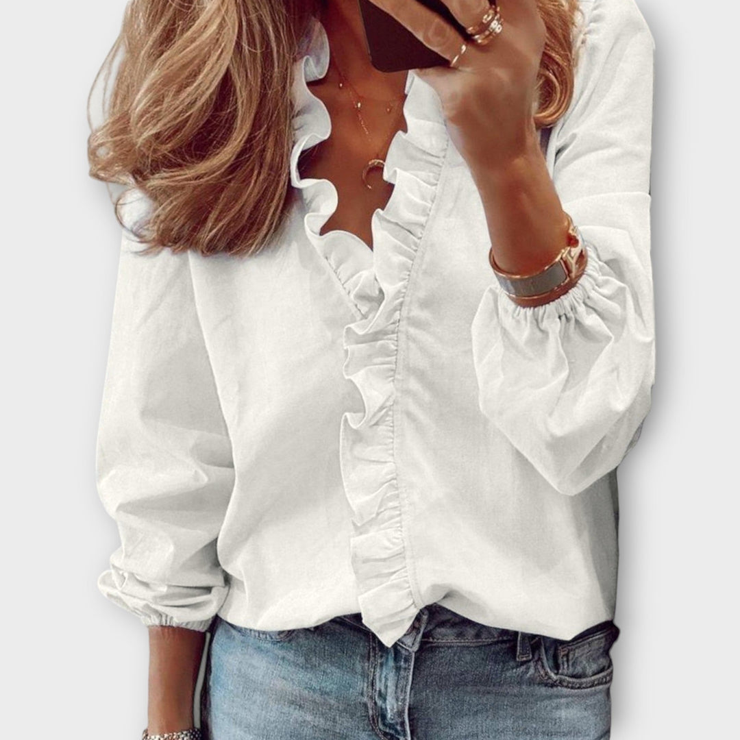 Juliette | Elegant Ruffled Blouse