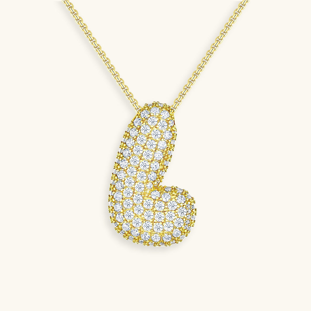 Collier Initiale Boule Hailey