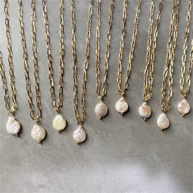 Collier en Papierclip avec Pièce Hanalei Pearl