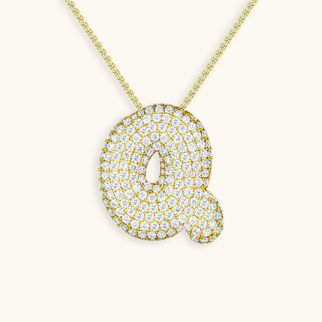 Collier Initiale Boule Hailey