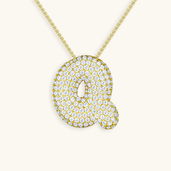 Collier Initiale Boule Hailey