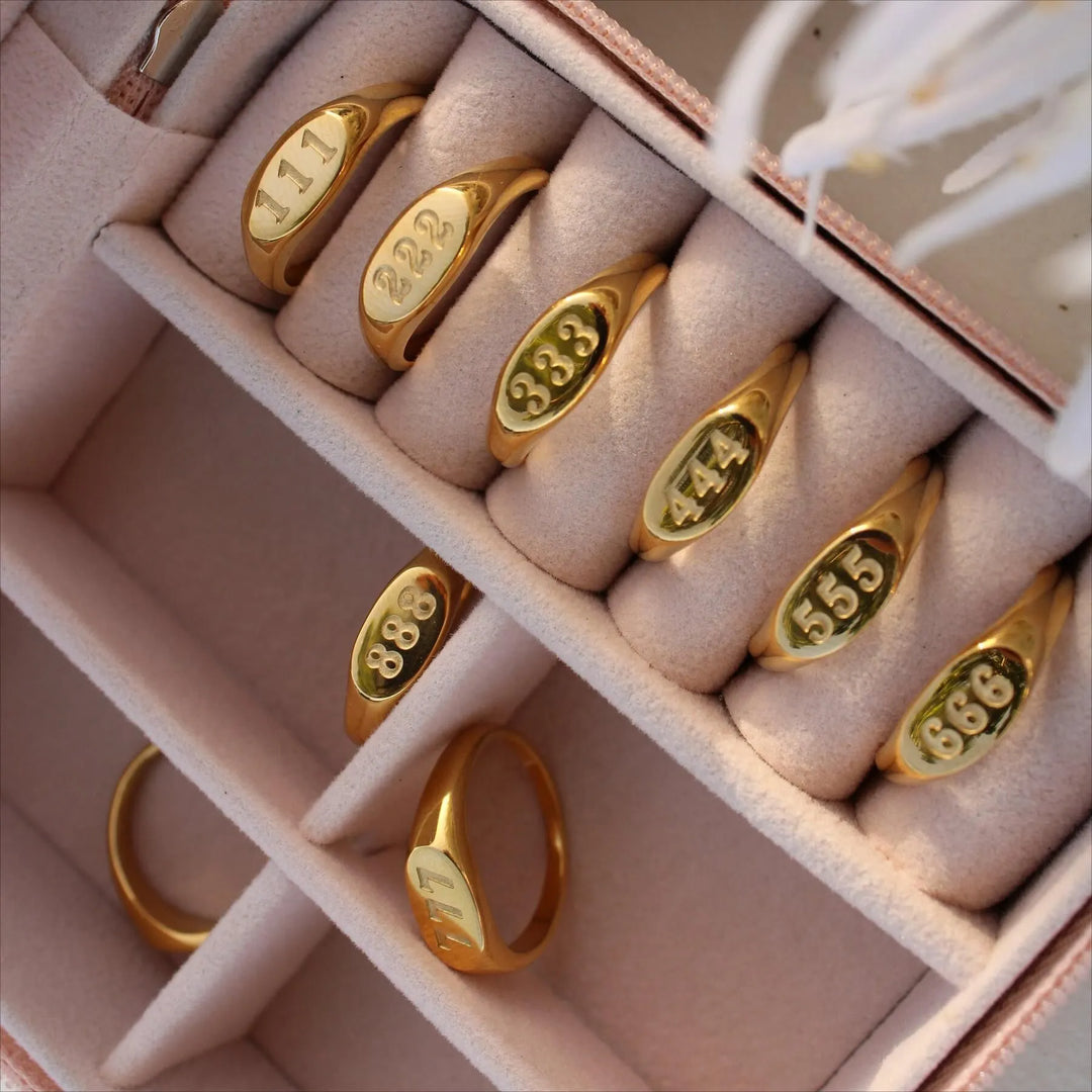 Bague Signe de Numéro d'Ange Angelica®