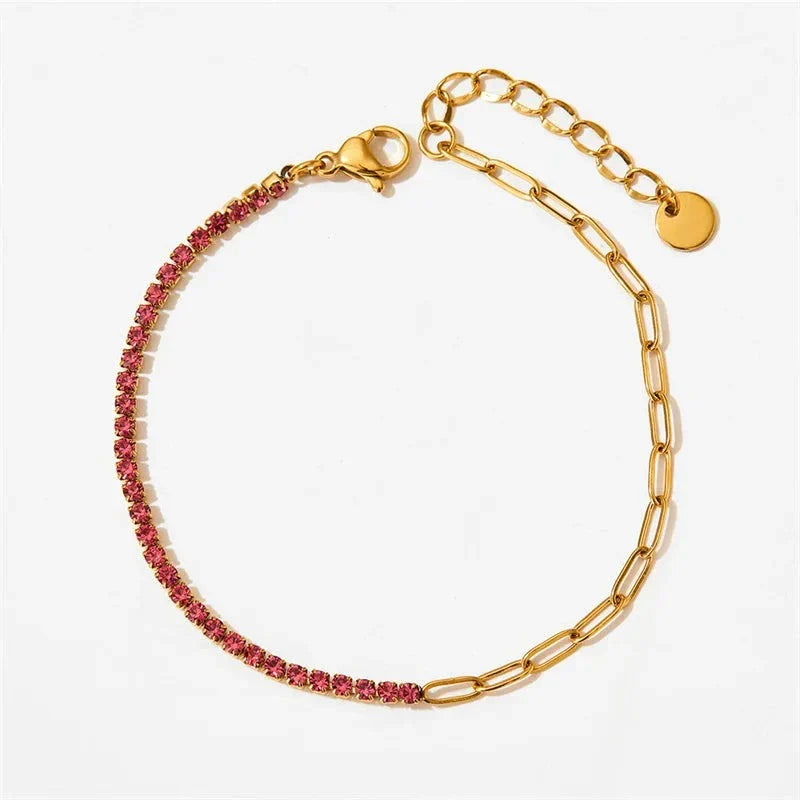Bracelet de Tennis Chaîne Paperclip Fae®