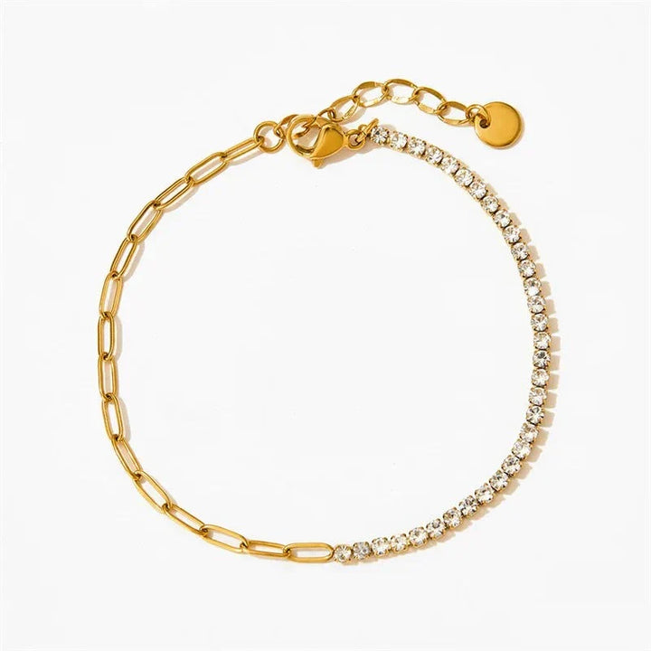 Bracelet de Tennis Chaîne Paperclip Fae®