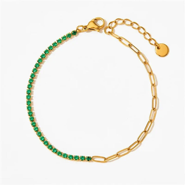 Bracelet de Tennis Chaîne Paperclip Fae®