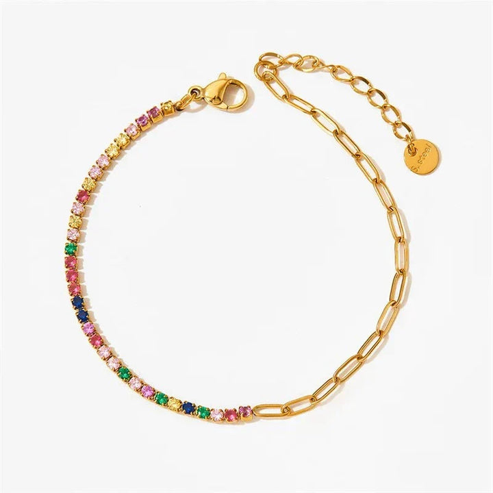 Bracelet de Tennis Chaîne Paperclip Fae®