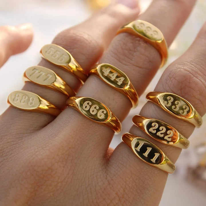 Bague Signe de Numéro d'Ange Angelica®