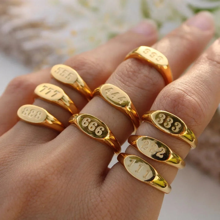 Bague Signe de Numéro d'Ange Angelica®