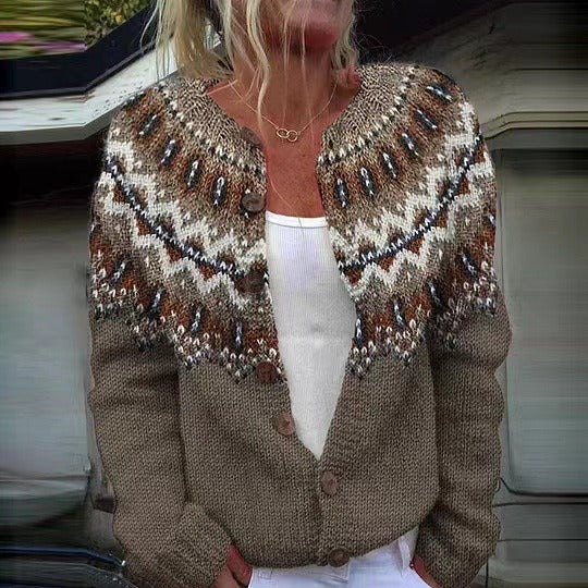 Adeline | Vintage Icelandic Wool Cardigan