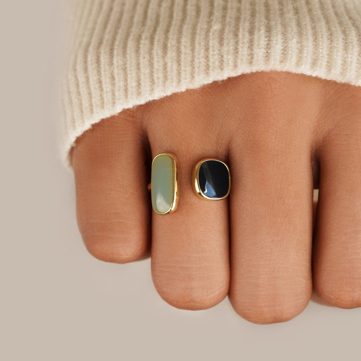 Wrap Ring with Aquamarine