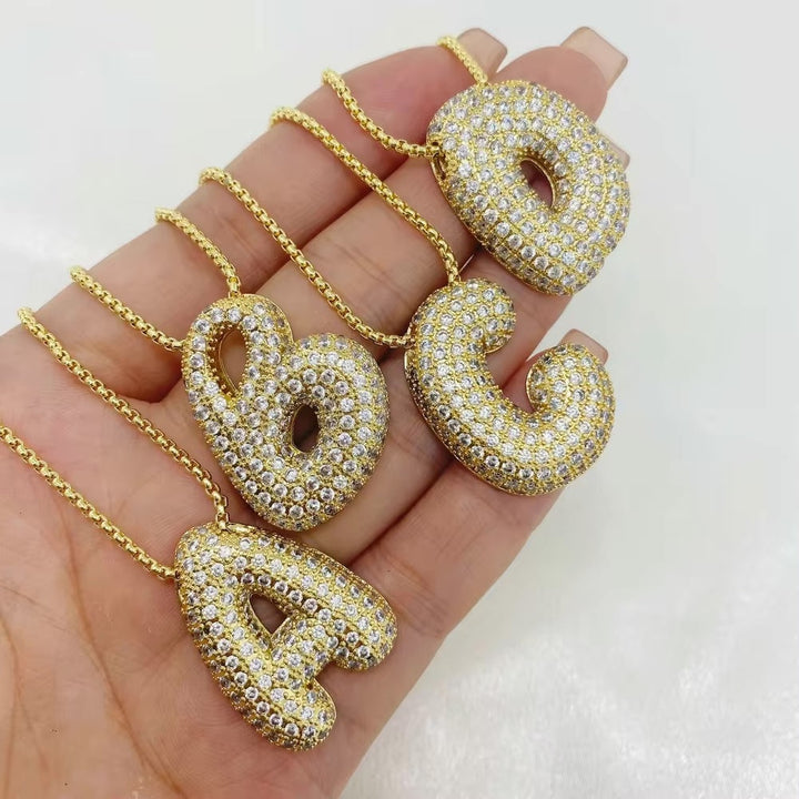 Collier Initiale Boule Hailey