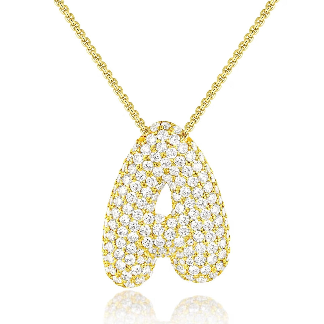 Collier Initiale Boule Hailey